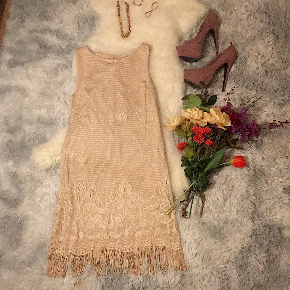 ✨Ricki’s - Vintage✨ Gorgeous Cream Flapper dress